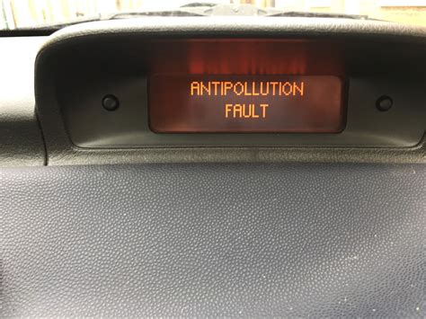 307 Antipollution Fault